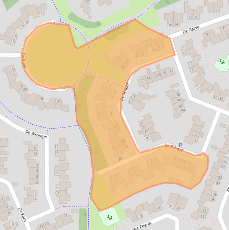 Kaart van postcodegebied 7908NS.