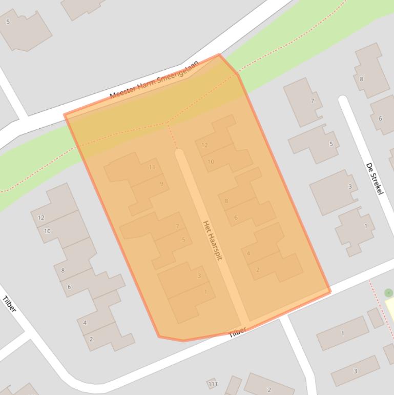 Kaart van postcodegebied 7908PE.