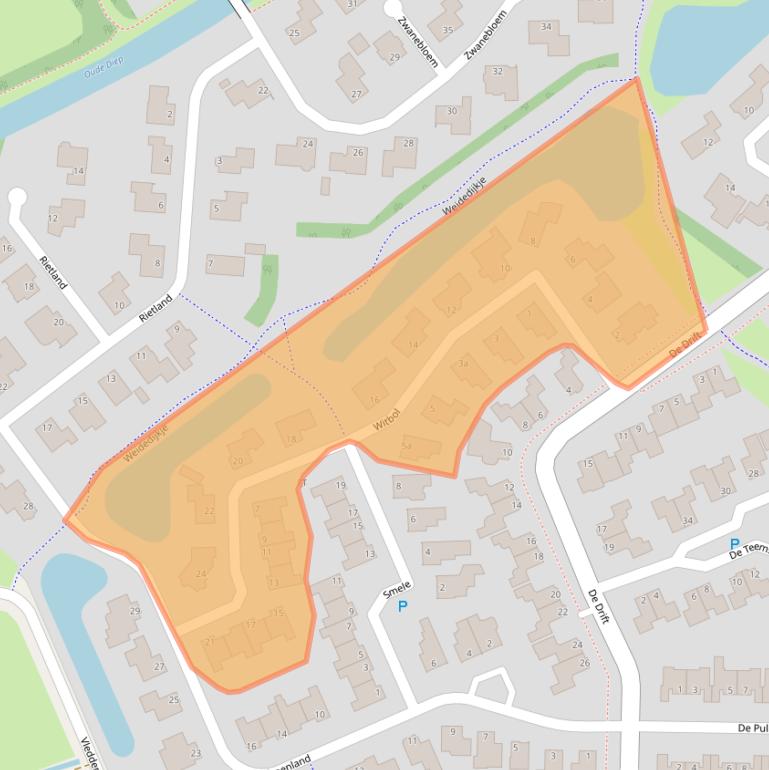 Kaart van postcodegebied 7908RA.