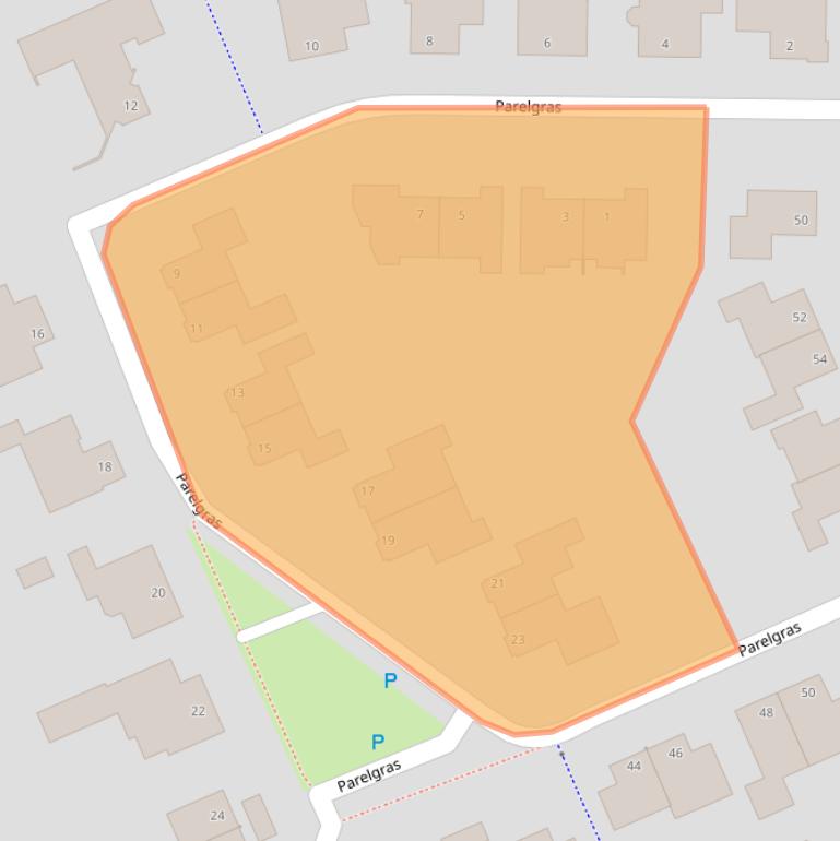 Kaart van postcodegebied 7908RG.