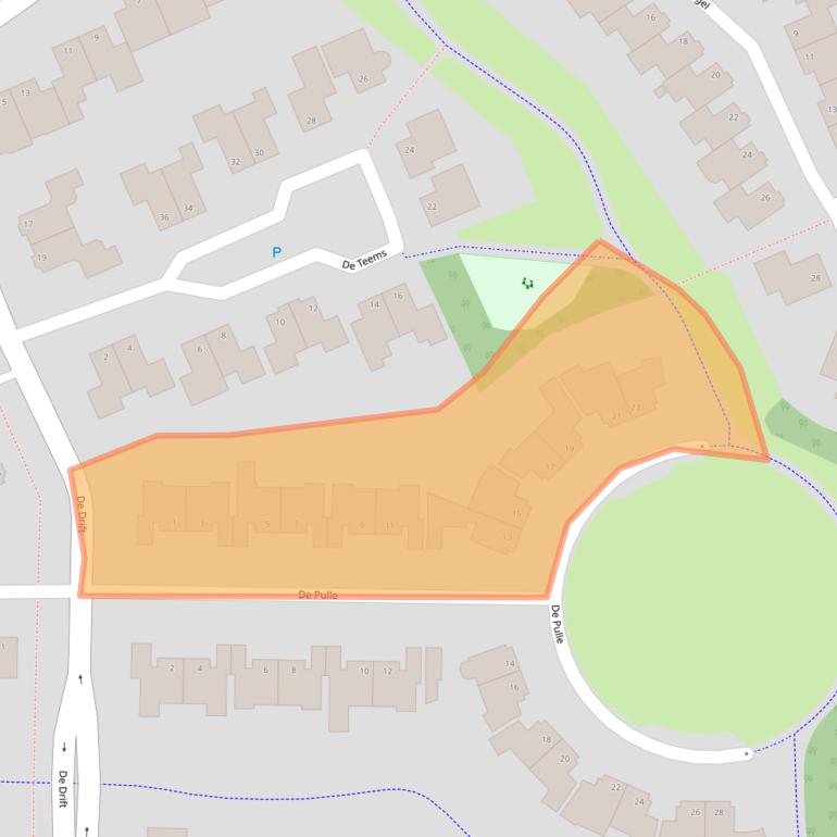 Kaart van postcodegebied 7908RL.