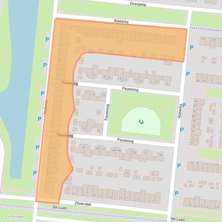 Kaart van postcodegebied 7908VJ.