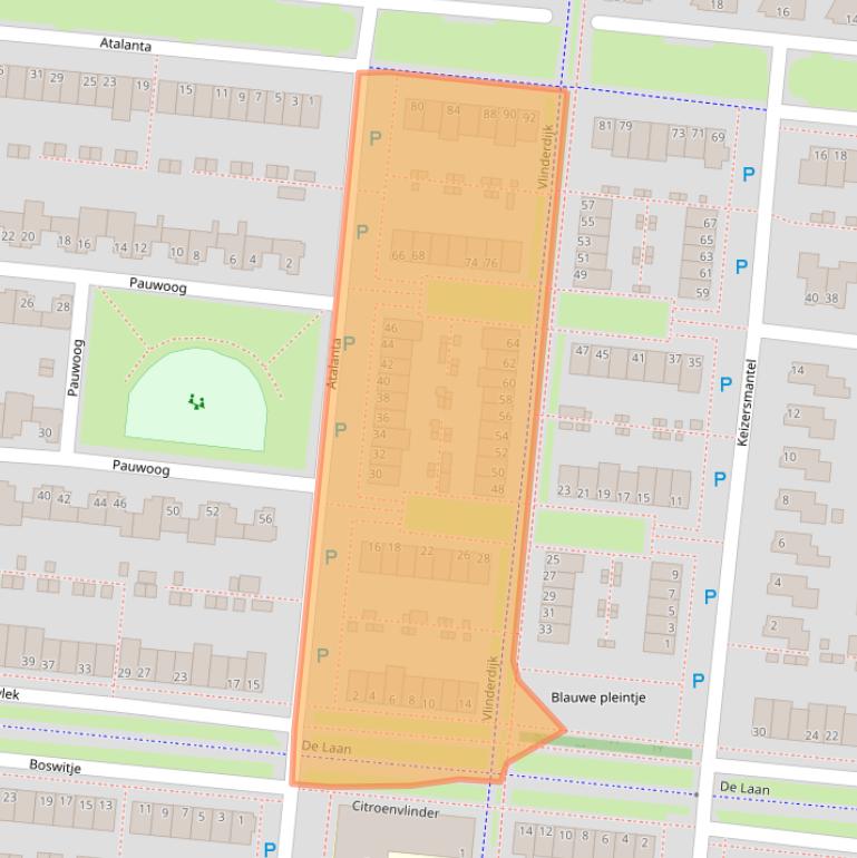 Kaart van postcodegebied 7908VK.