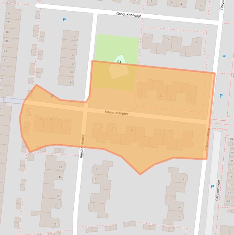 Kaart van postcodegebied 7908VS.