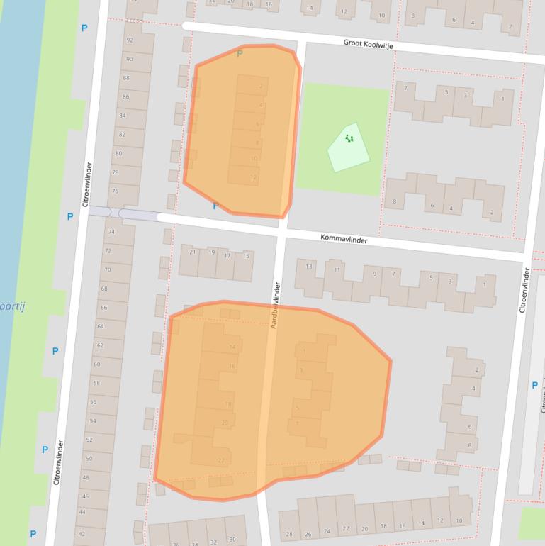 Kaart van postcodegebied 7908VT.