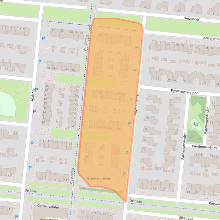 Kaart van postcodegebied 7908XA.