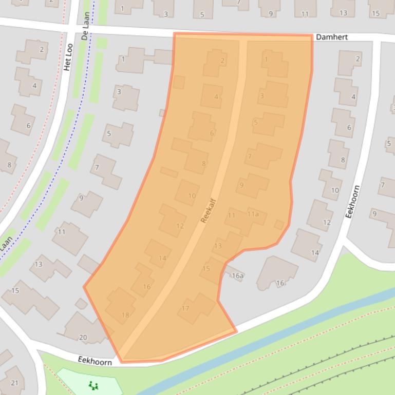 Kaart van postcodegebied 7908XG.