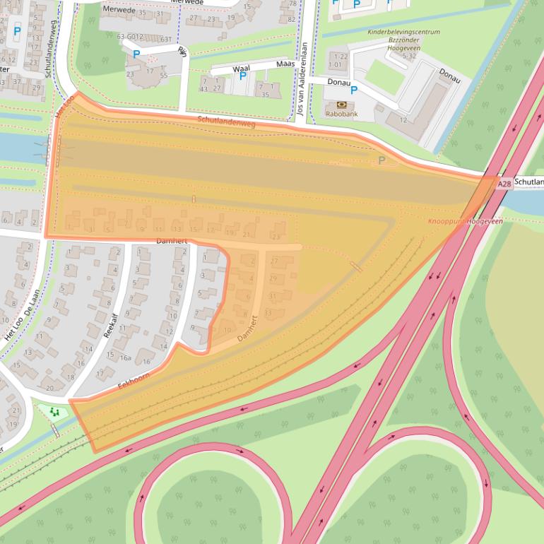 Kaart van postcodegebied 7908XJ.