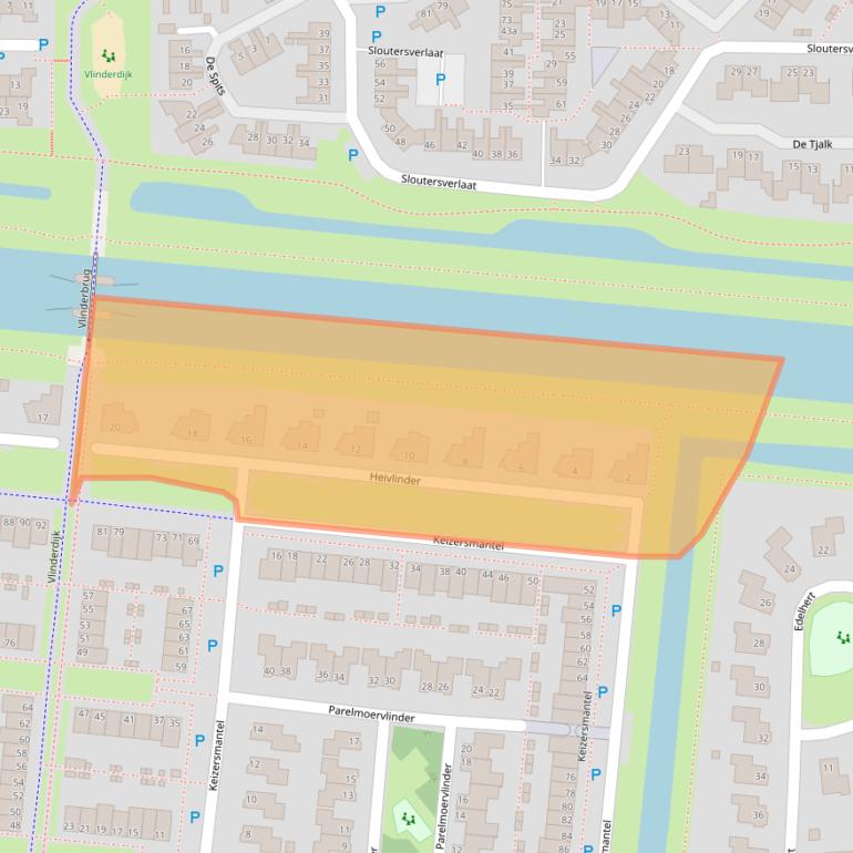 Kaart van postcodegebied 7908XS.