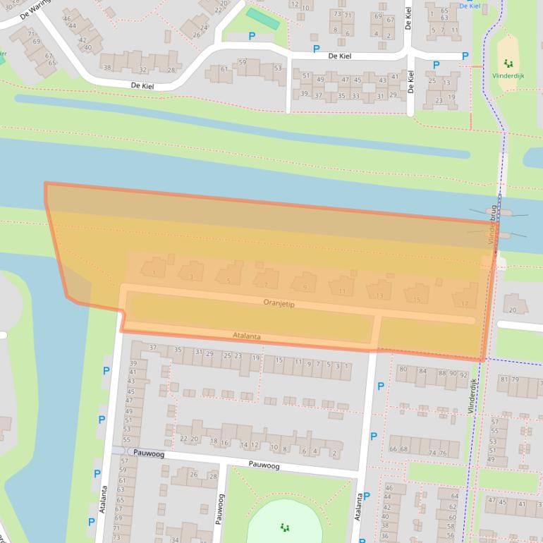 Kaart van postcodegebied 7908XT.