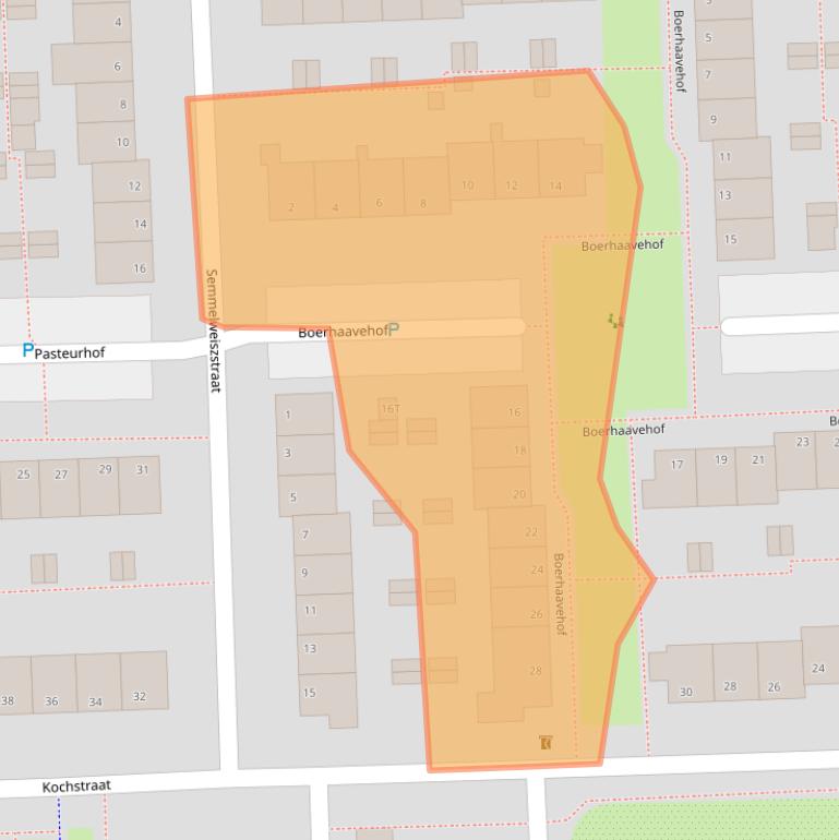 Kaart van postcodegebied 7909AH.