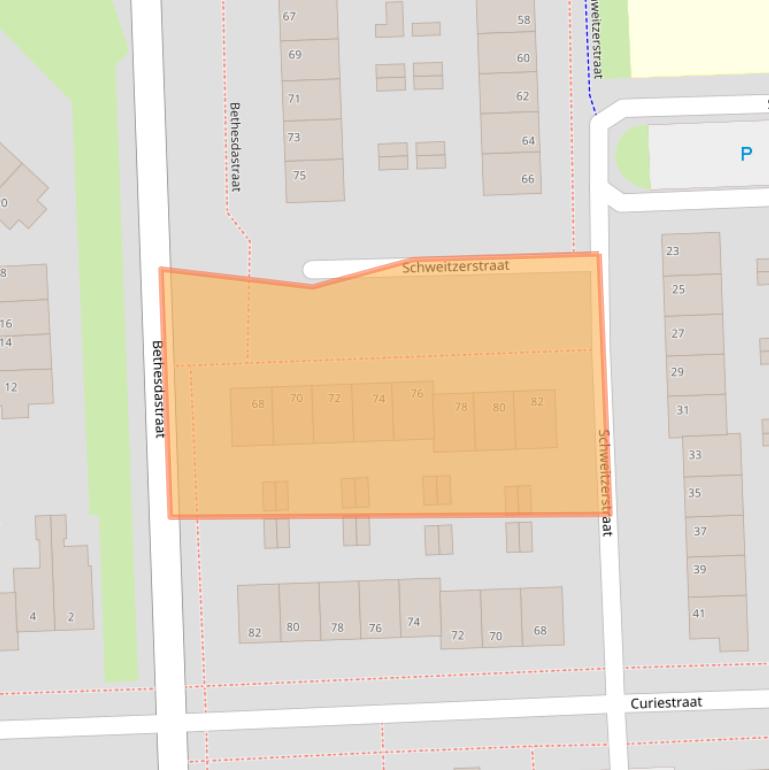 Kaart van postcodegebied 7909AZ.