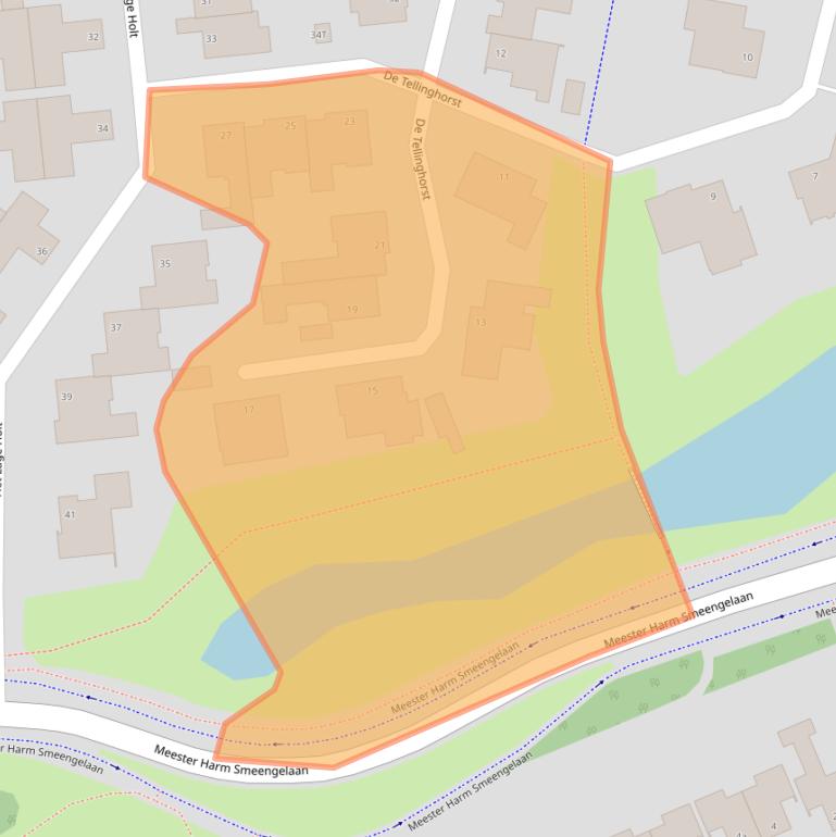 Kaart van postcodegebied 7909CG.