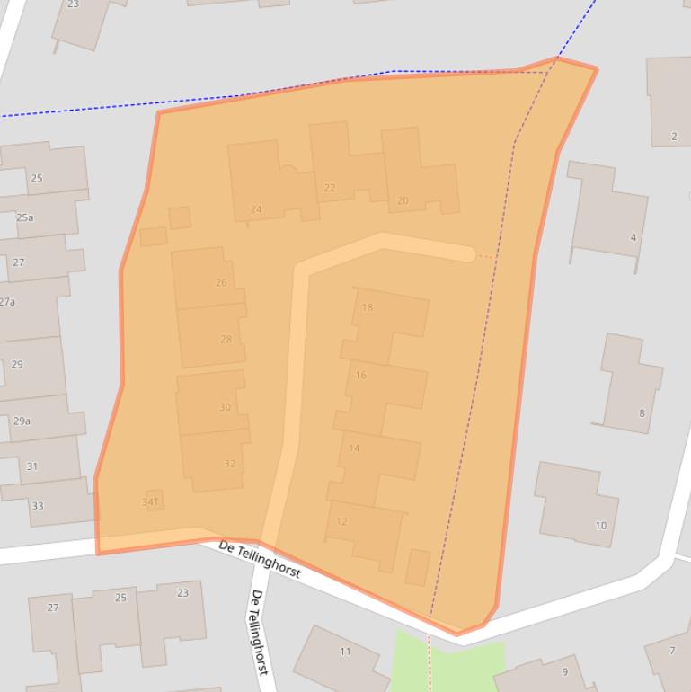 Kaart van postcodegebied 7909CH.