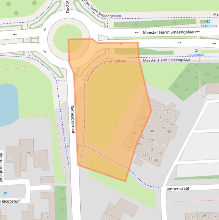 Kaart van postcodegebied 7909EG.