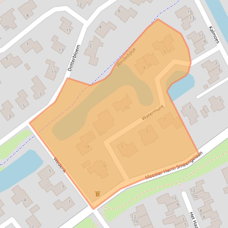 Kaart van postcodegebied 7909HA.