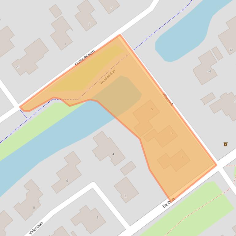 Kaart van postcodegebied 7909HB.