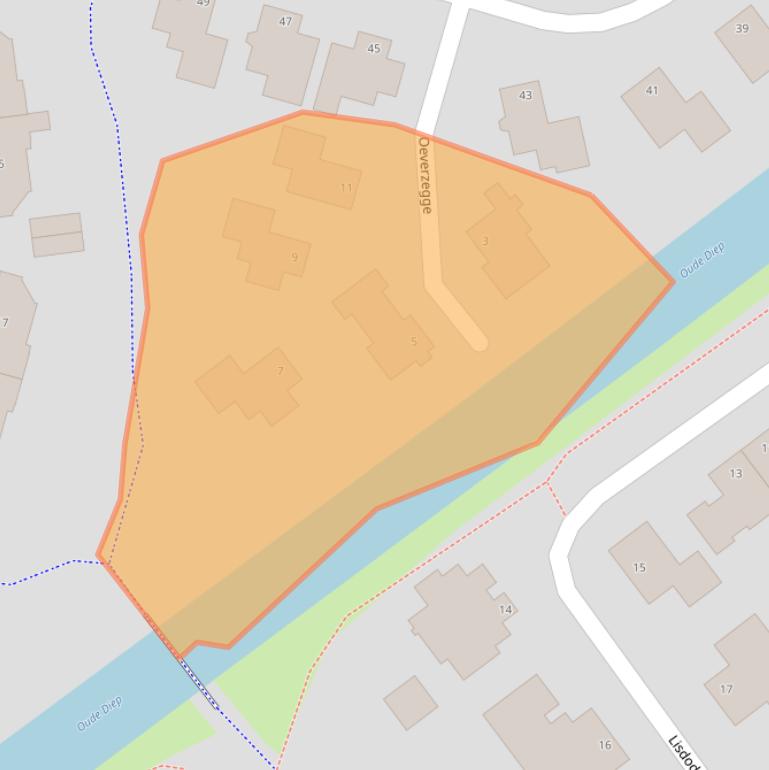 Kaart van postcodegebied 7909HH.