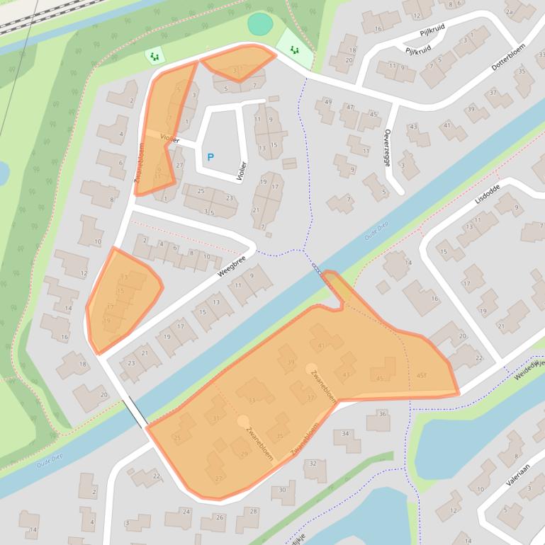 Kaart van postcodegebied 7909HM.