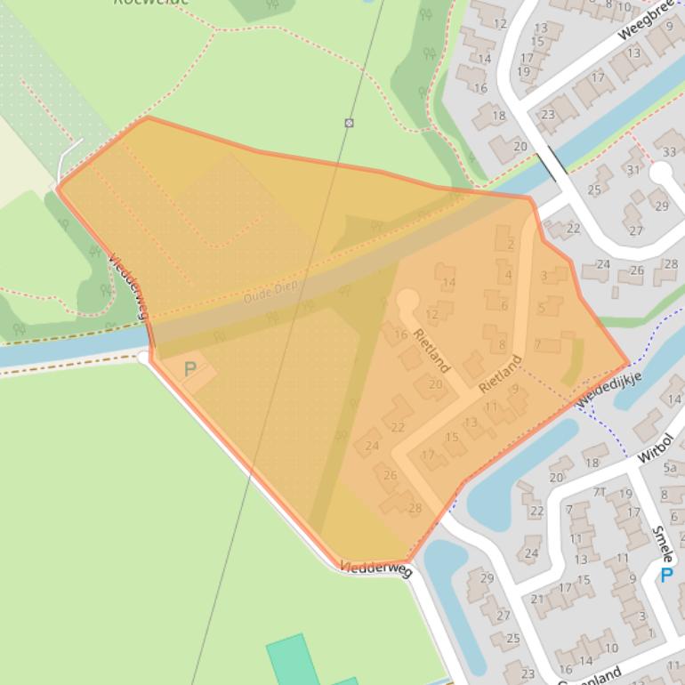 Kaart van postcodegebied 7909HP.