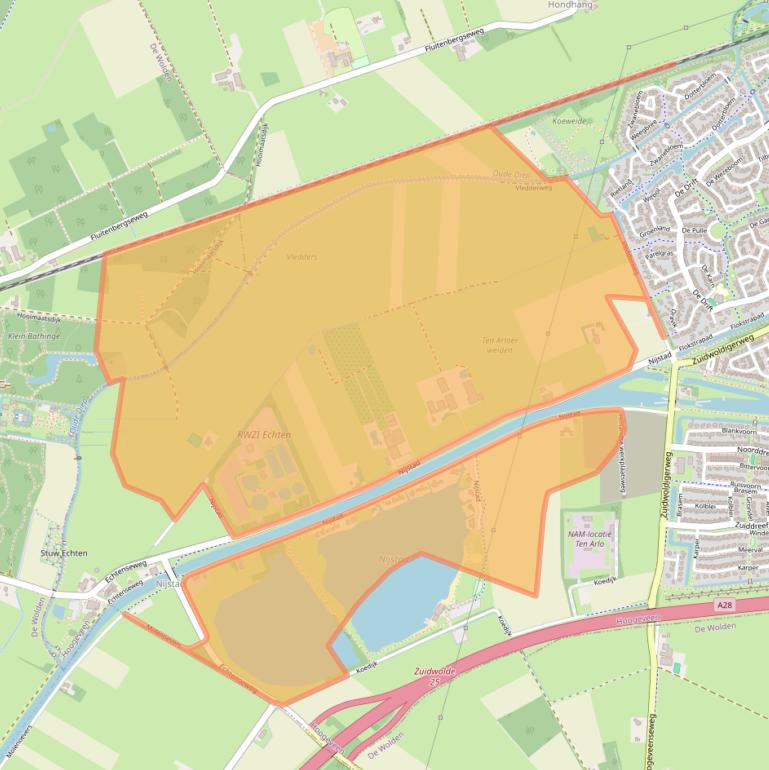 Kaart van postcodegebied 7909HS.