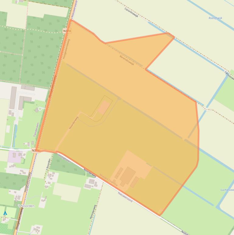 Kaart van postcodegebied 7910TL.