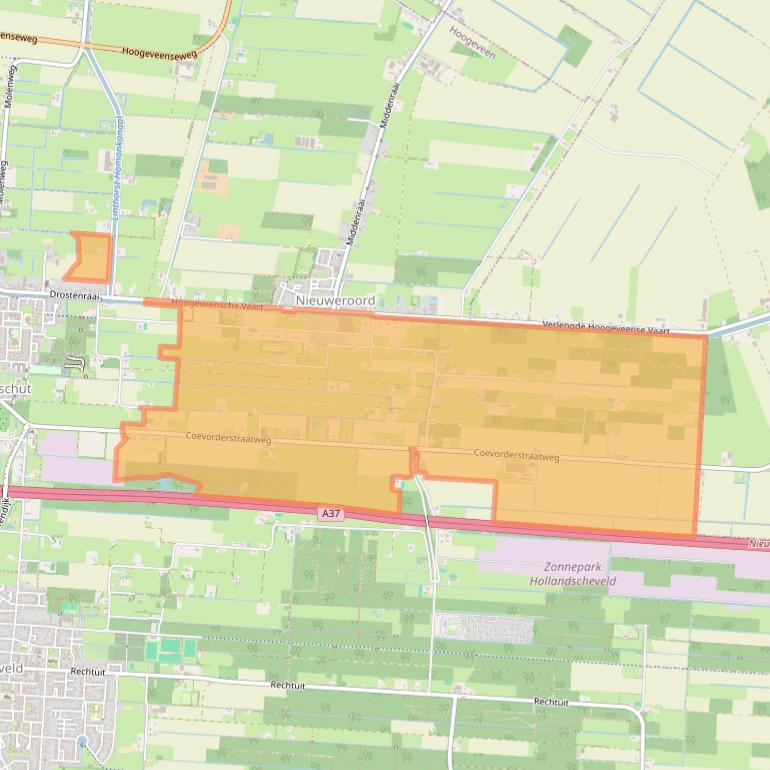Kaart van postcodegebied 7911.