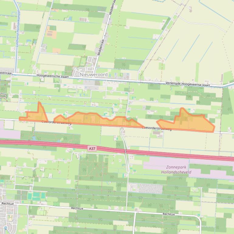 Kaart van postcodegebied 7911TB.