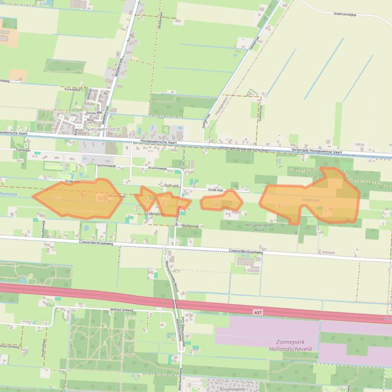 Kaart van postcodegebied 7911TD.