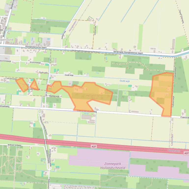 Kaart van postcodegebied 7911TJ.