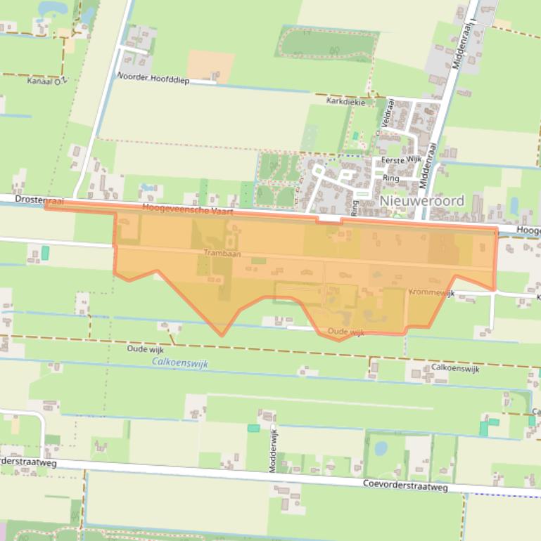 Kaart van postcodegebied 7911TM.