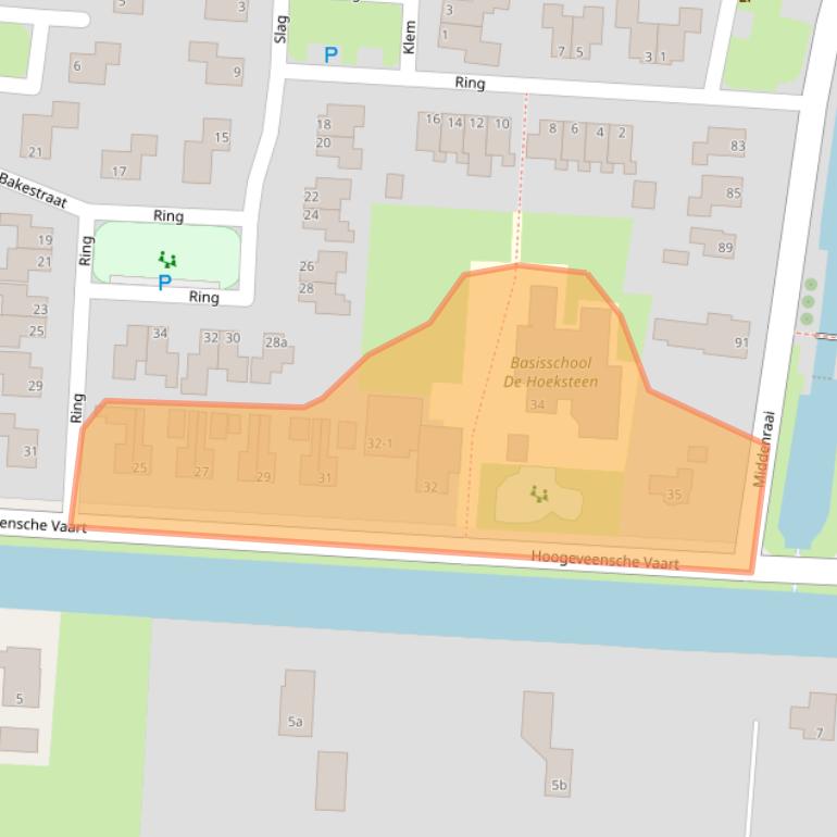 Kaart van postcodegebied 7912TB.