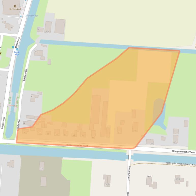 Kaart van postcodegebied 7912TC.