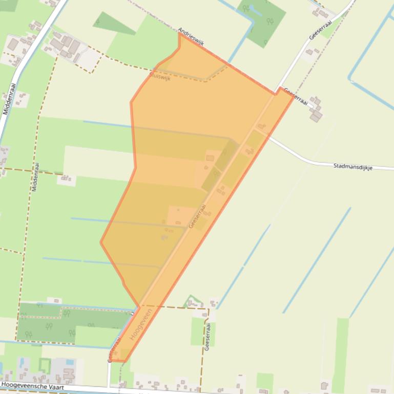 Kaart van postcodegebied 7912TE.