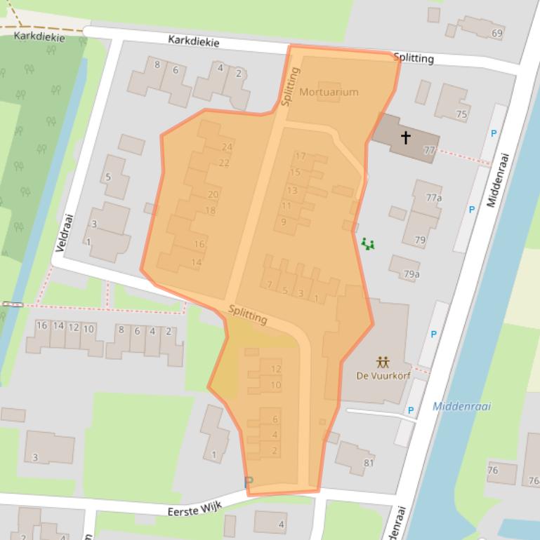 Kaart van postcodegebied 7912TM.