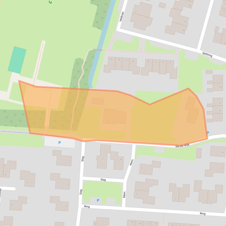 Kaart van postcodegebied 7912TV.