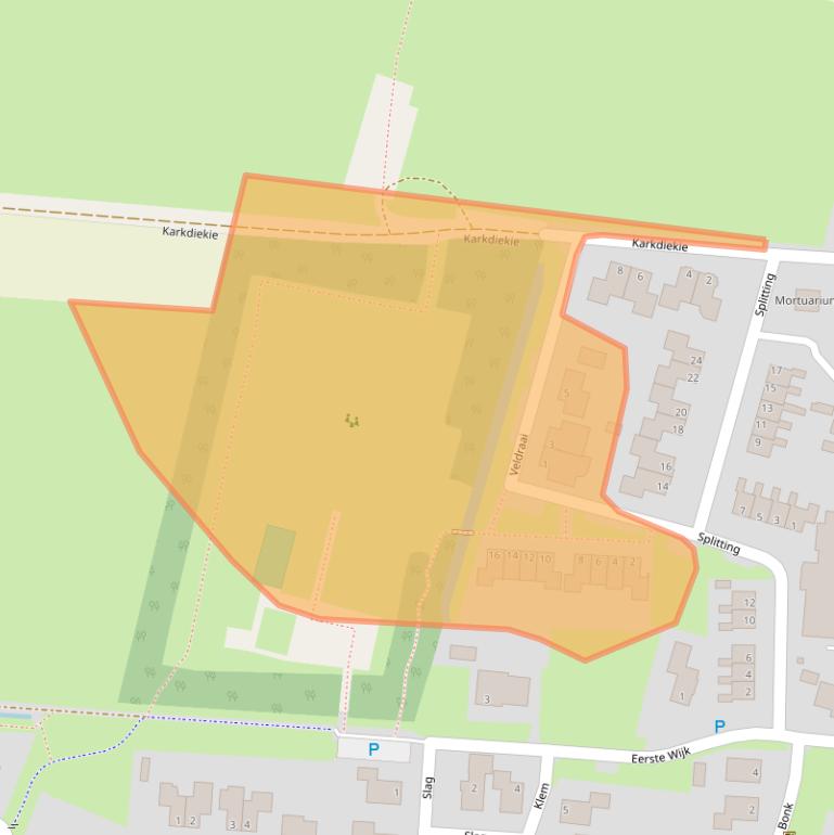 Kaart van postcodegebied 7912TW.