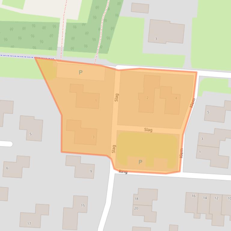 Kaart van postcodegebied 7912VC.