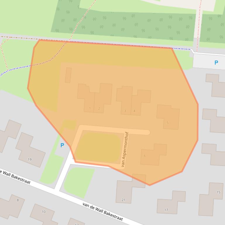 Kaart van postcodegebied 7912VE.