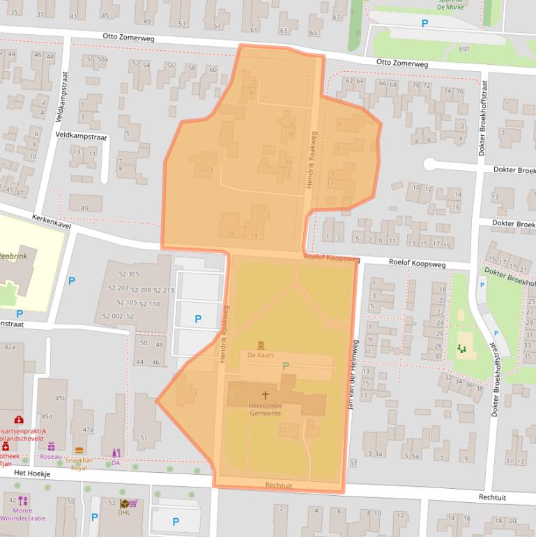 Kaart van postcodegebied 7913AM.