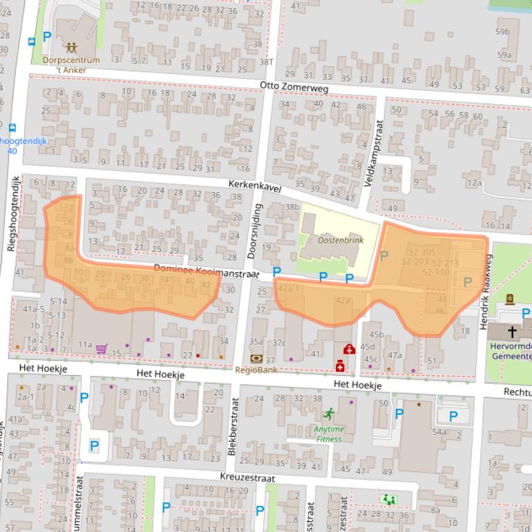 Kaart van postcodegebied 7913AX.