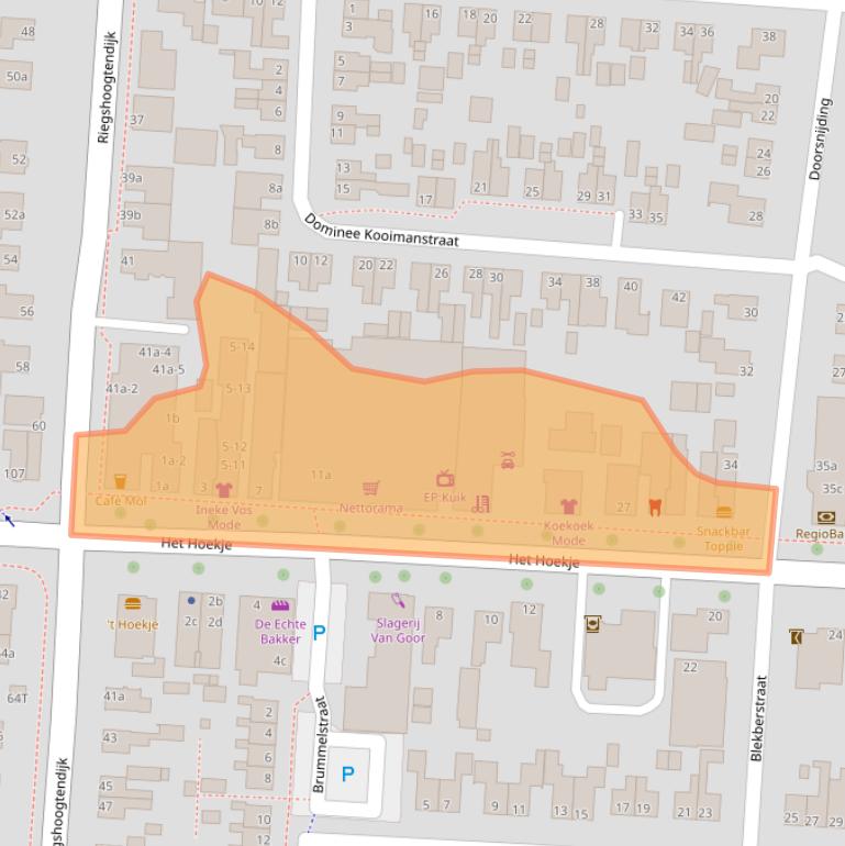 Kaart van postcodegebied 7913BA.