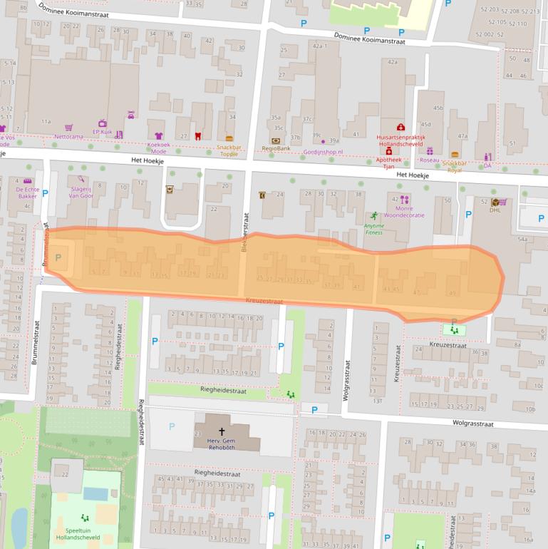 Kaart van postcodegebied 7913BG.