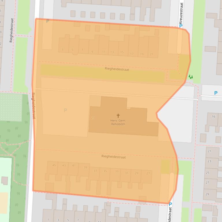 Kaart van postcodegebied 7913BJ.