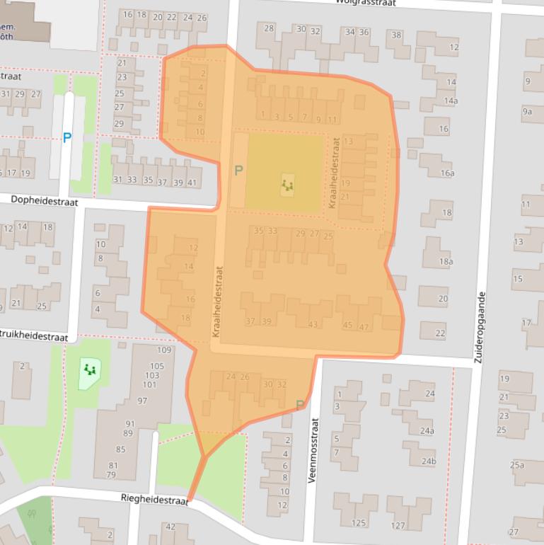 Kaart van postcodegebied 7913BM.