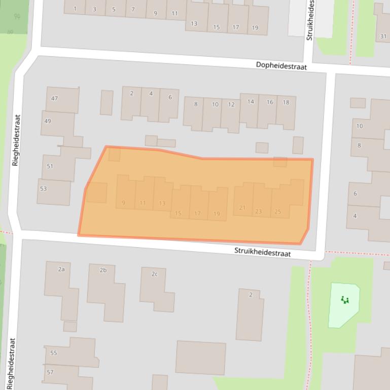 Kaart van postcodegebied 7913BW.