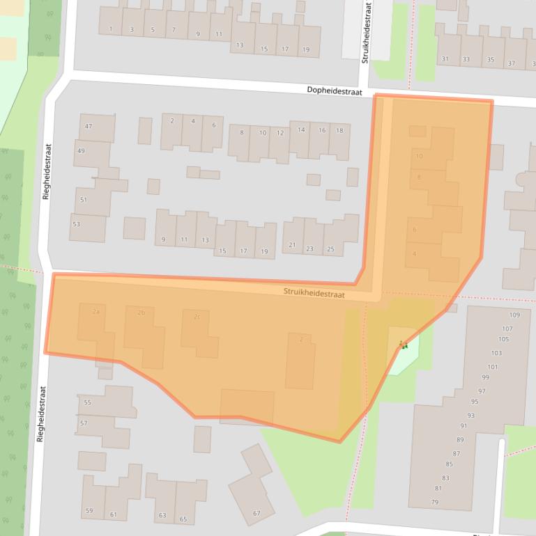 Kaart van postcodegebied 7913BX.