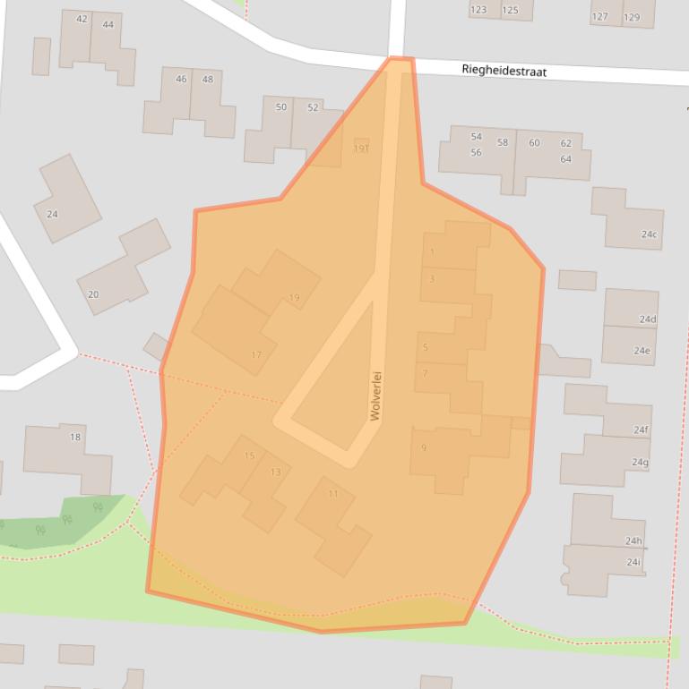 Kaart van postcodegebied 7913CE.