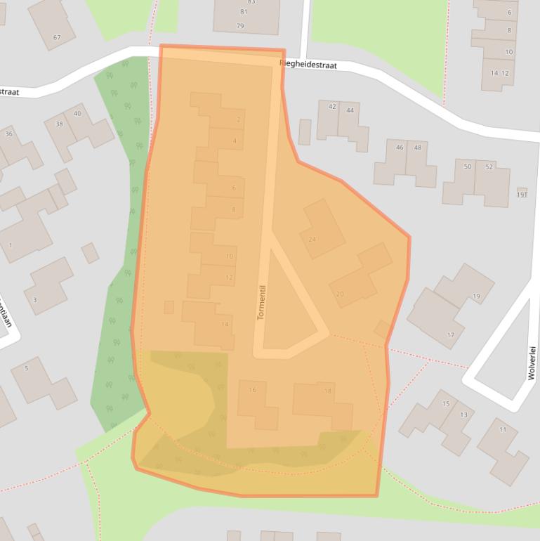 Kaart van postcodegebied 7913CG.