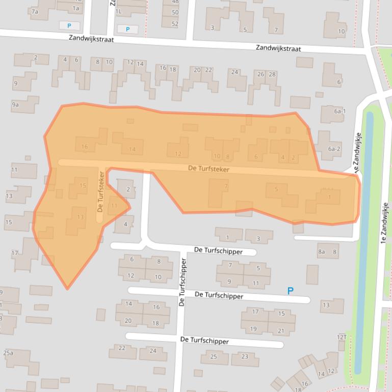 Kaart van postcodegebied 7913RN.